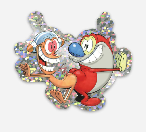 Bob Camp Art Happy Happy Joy Joy Glitter Stickers